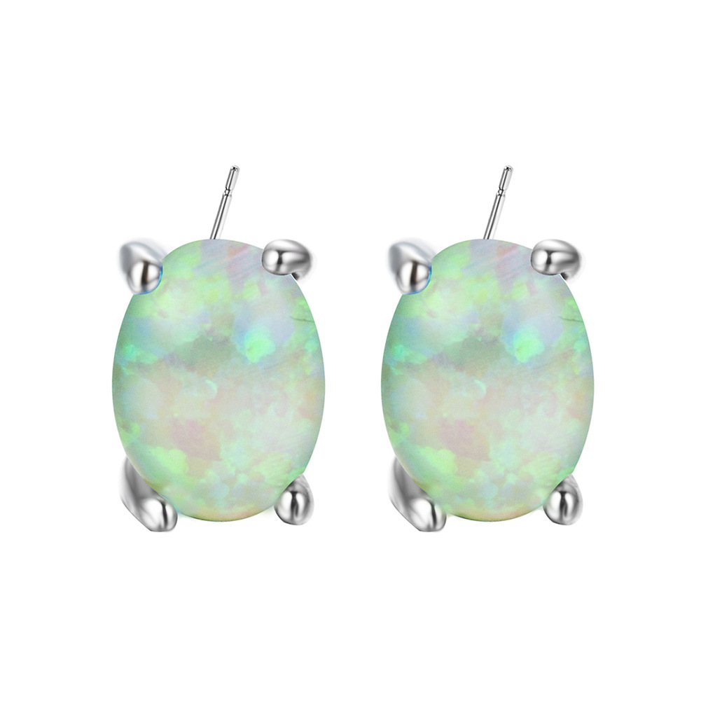 Opal Earrings Earrings With Zircon - Image 3