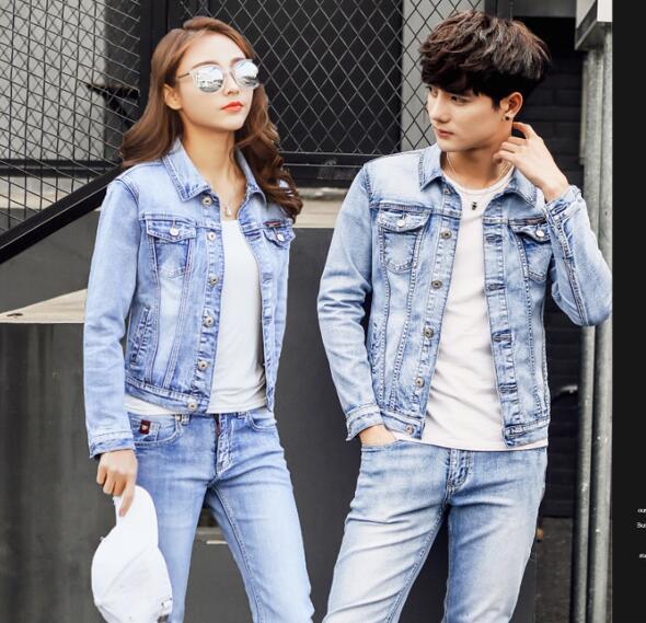 Slim fit Denim Jacket Men And Women Couple Jacket