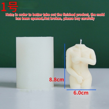 Shy Female Body Candle Mold Sexy Female Body Candle Silicone Mold