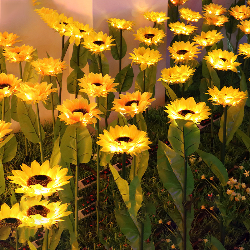 LED Solar Sunflower Lamps Solar Light Decorative Lights - Image 3