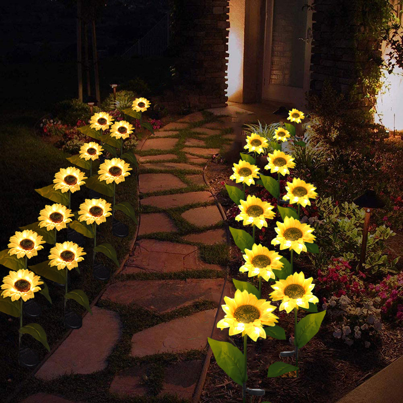 LED Solar Sunflower Lamps Solar Light Decorative Lights - Image 2