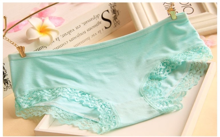 Modal Bamboo Charcoal Fiber Underwear Black Red Lace Underwear Women's Underwear - Image 6