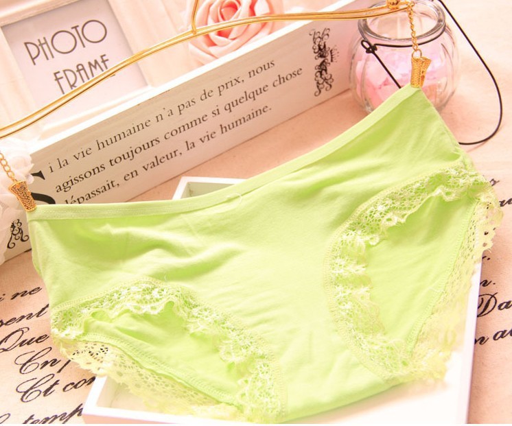 Modal Bamboo Charcoal Fiber Underwear Black Red Lace Underwear Women's Underwear - Image 10