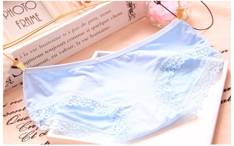 Modal Bamboo Charcoal Fiber Underwear Black Red Lace Underwear Women's Underwear - Image 4