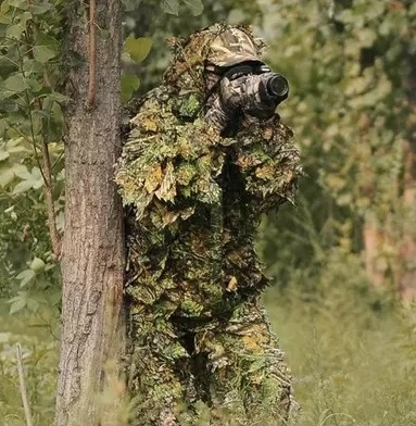 Jungle bionic leaves, hunting camouflage clothes, wild life, camouflage clothes.
