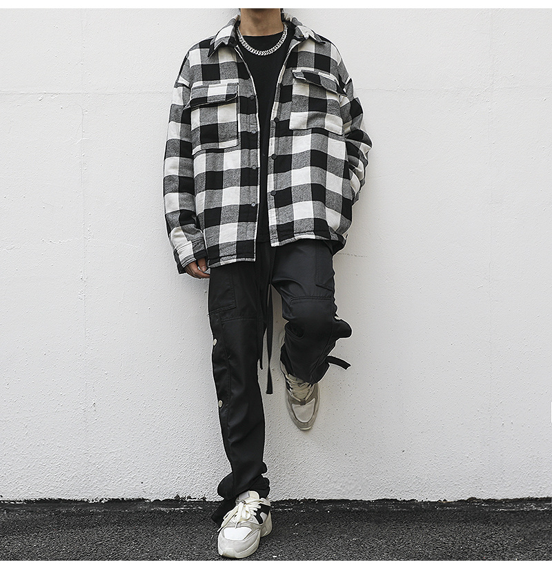 Checkered Button Up Jacket