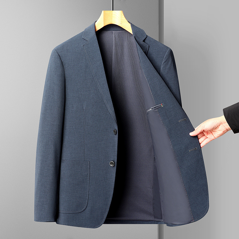 Spring And Autumn Thin Men's Blazer Non-ironing Slim Fit