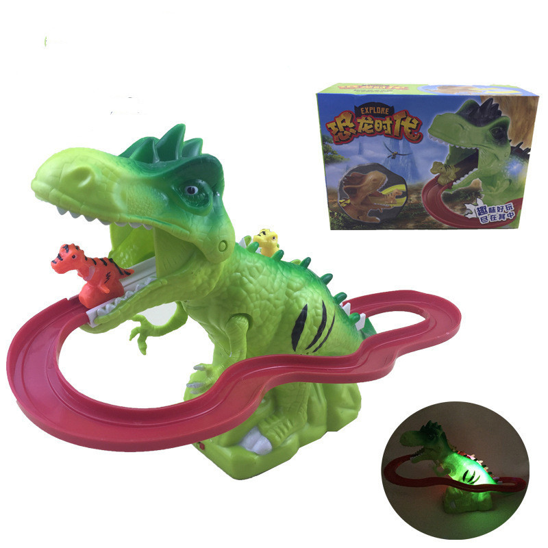 Electric Dinosaur Track With Light Music Ladder Toy