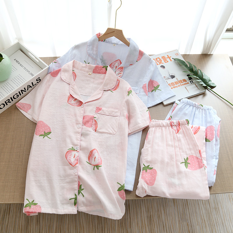 Summer Pajamas Women's Suit Two-piece Set