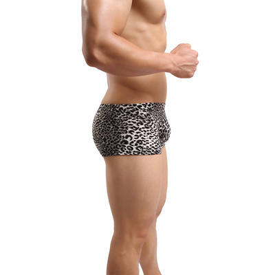 Leopard Print Boxer Pants Low Waist Large Size Men's Boxers - Image 5