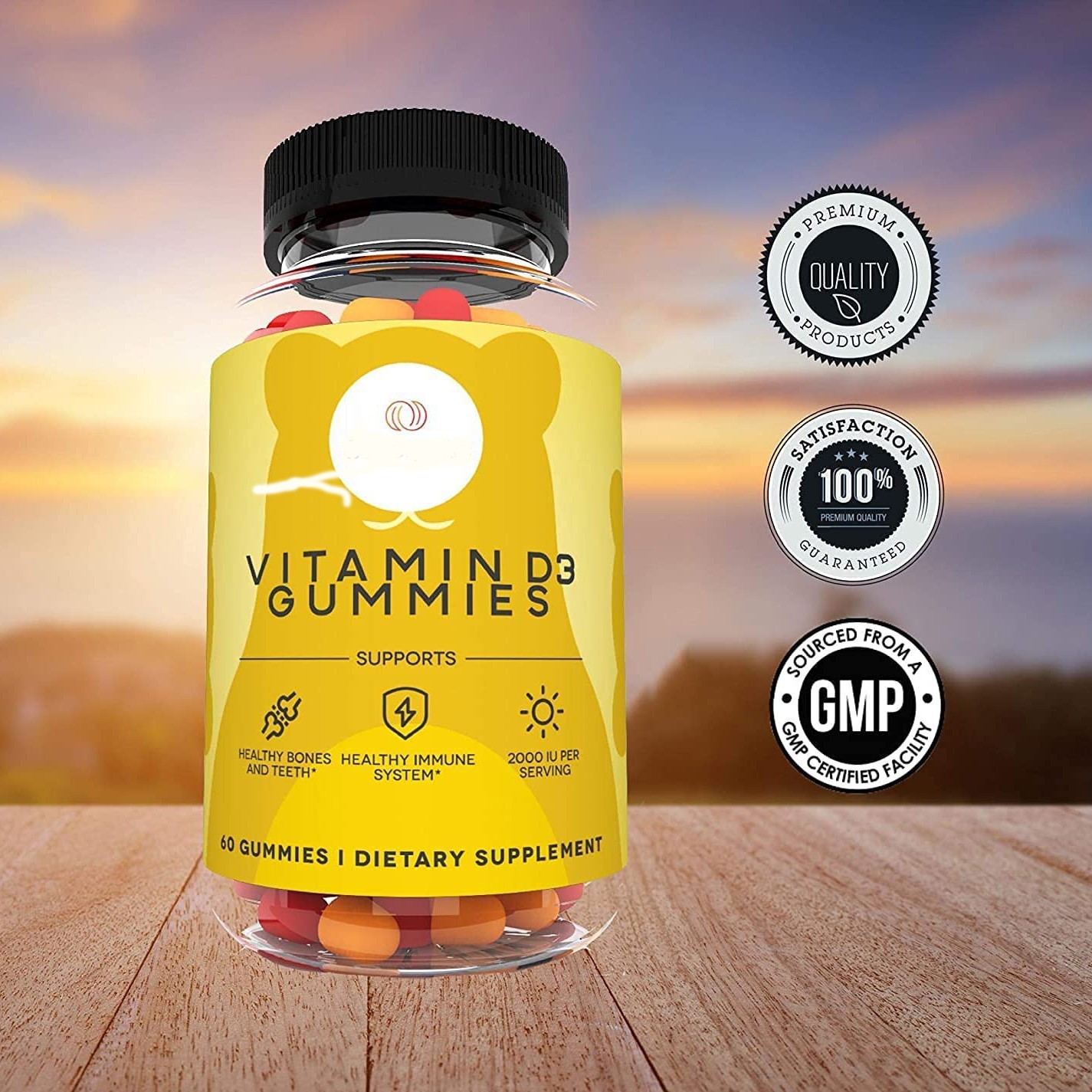 Vitamin D3, 60 Gummies