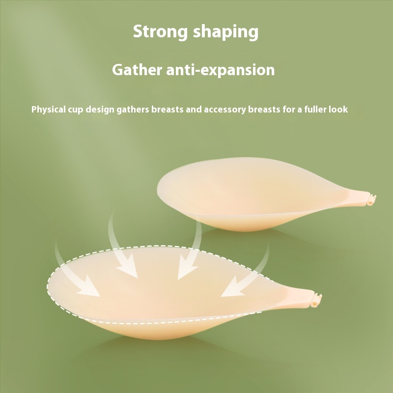 One-piece Solid State Silicone Bra Summer Lightweight - Image 2