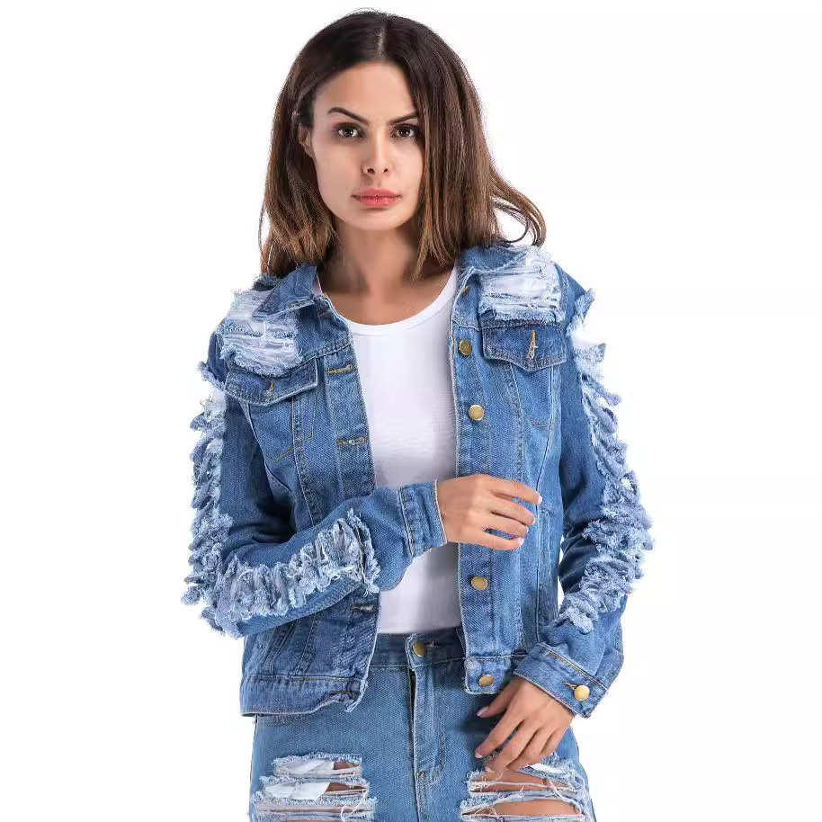 European Worn Plus Size Denim Clothing For Women