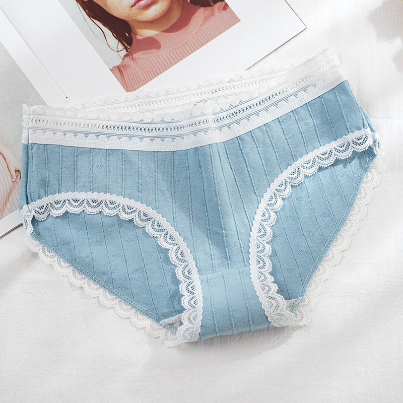 Lace Seamless Women's Underwear Jacquard Breathable Cotton Underwear - Image 2