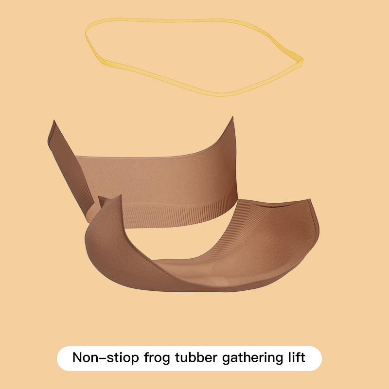 Plus Size Non-slip Silicone Push Up Leaky Shoulder Wrap Chest Women's Bra Strapless Wireless Bandeau - Image 4