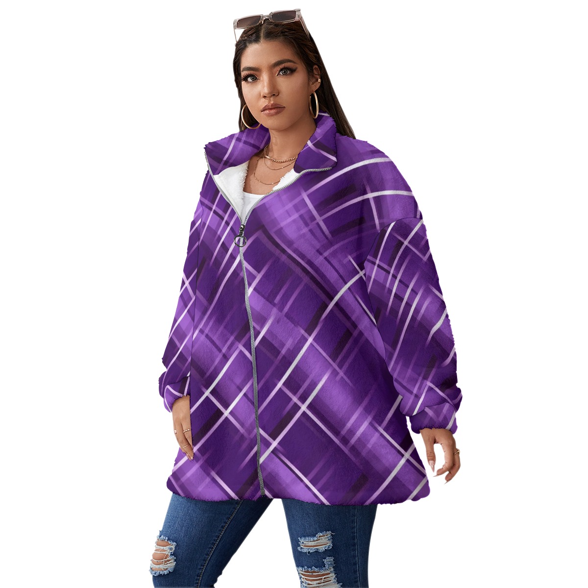 Warm and Stylish Fleece Jacket for Winter Wear (Plus Size Options)