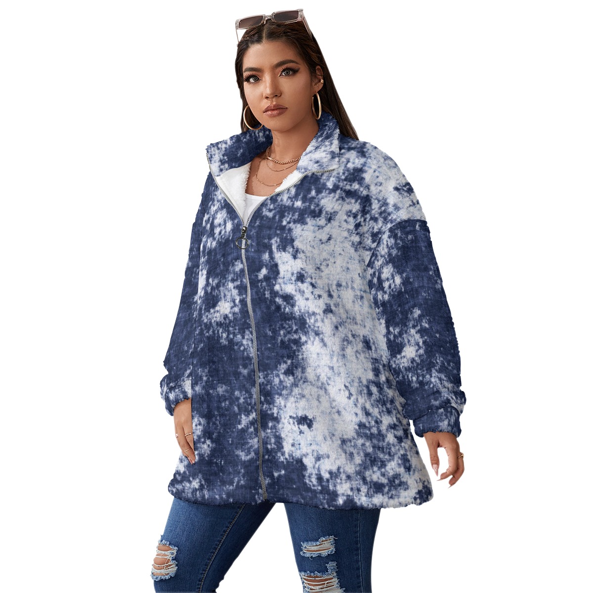 Ultra Plush Borg Fleece Zip Up Winter Coat (Plus Size Friendly)