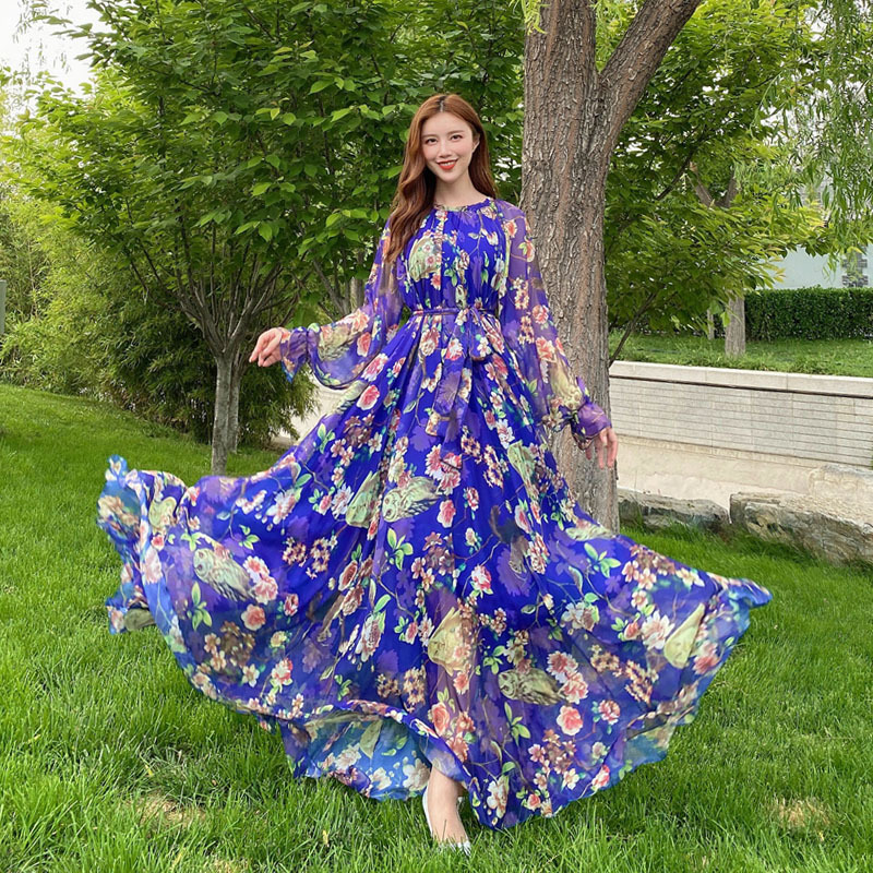 Travel Photography Desert Long Dress Extra Long Large Size Ankle