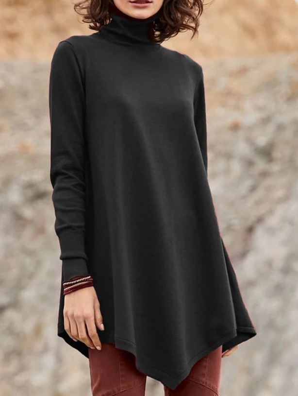 Irregular Hem Of New Plus Size Women's Clothing