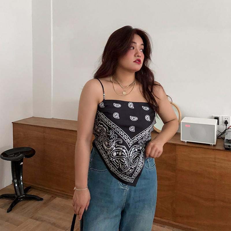 Hot Girl Silk Scarf Camisole Plus Size Women's Clothing
