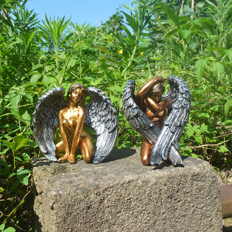Decorative Ornaments Angel Lovers Statue Creative