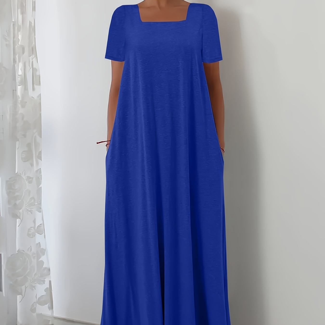 Large Size Women's Elegant White Extra Long Jumpsuit