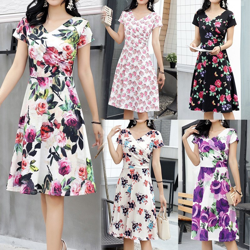 Digital Printing Plus Size Women's Clothing Looks Thin