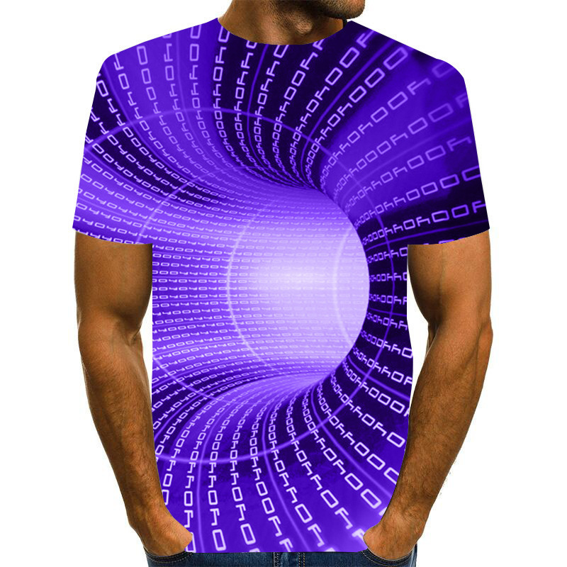 3D digital print short sleeve