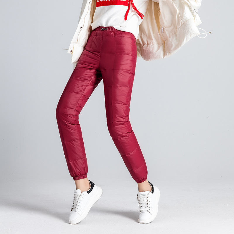 New Ski Women's High Waist Warm Stretch Down Pants