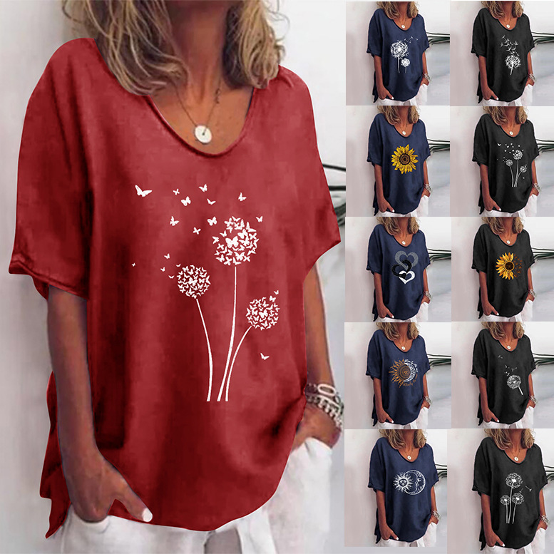 Casual Loose Plus Size Women's Clothing Top