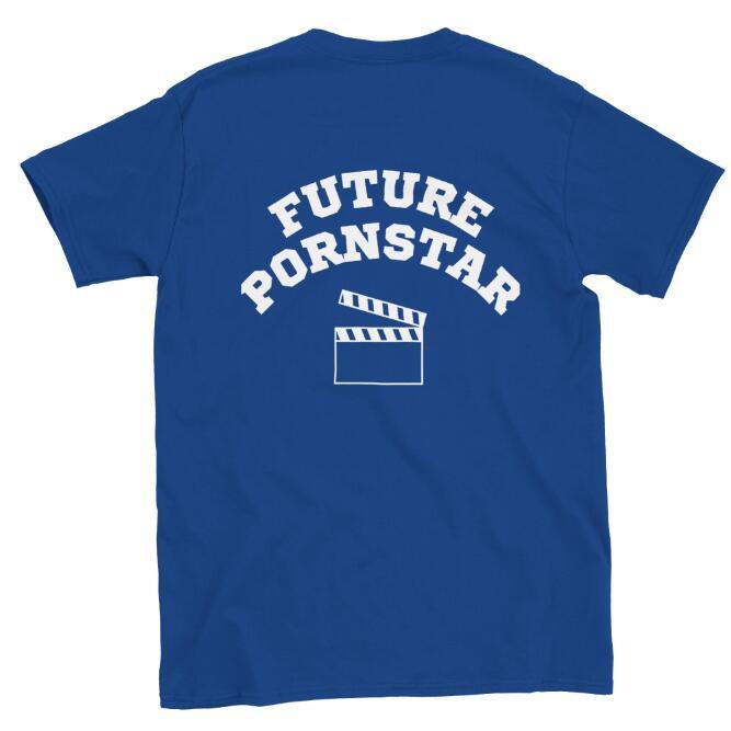 European And American Future Porn Star Digital Printing Casual Round Neck Short Sleeves