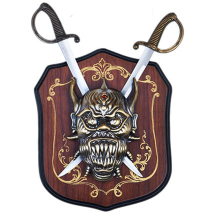 Vintage Shield Small Sword Wall Decoration Craft Pendant Sword