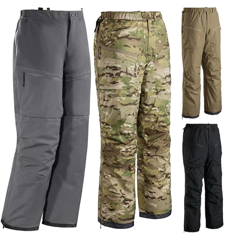 Men's Winter Thickened LEAF Waterproof Ski Pants