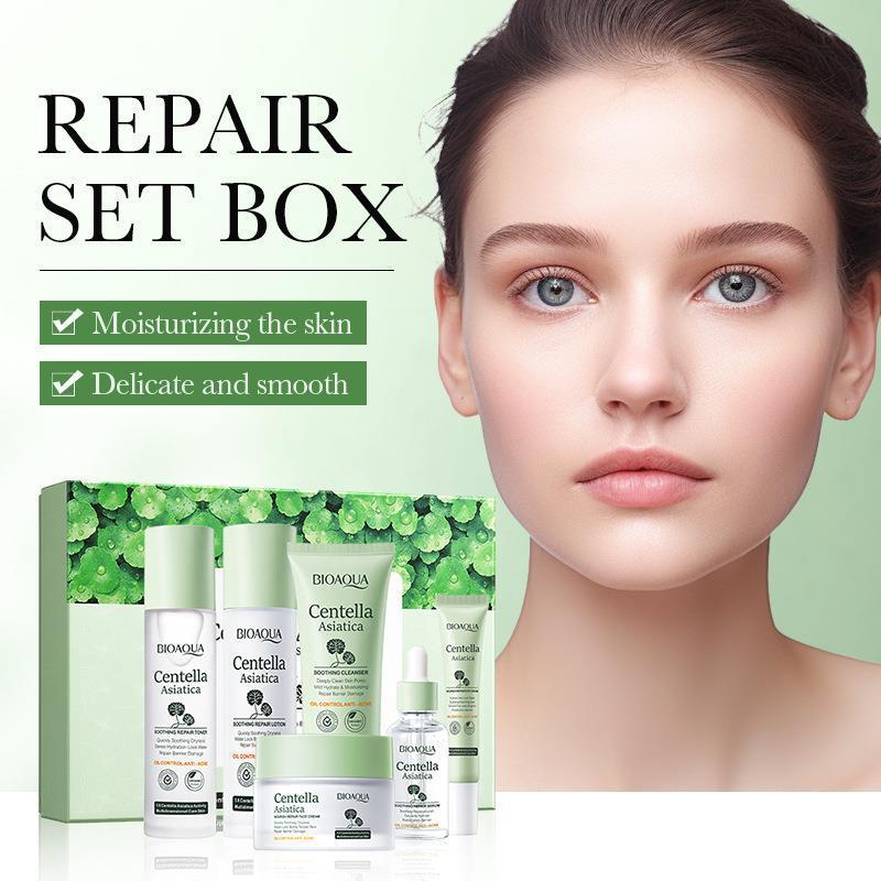 Centella Asiatica Facial Care Set for Moisturized, Softened Skin