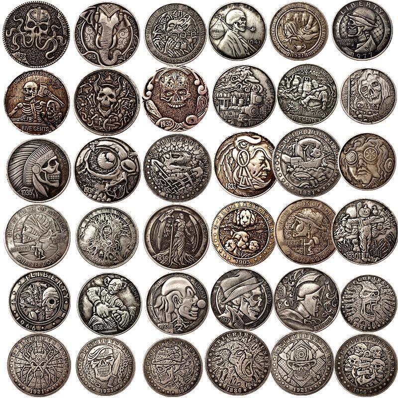 Antique Silver Brass Coin - 38mm Diameter for Collecting and Play