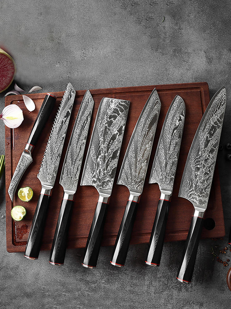 AUS10 60 HRC Chef Knife with G10 Octagonal Handle - Precision & Durability