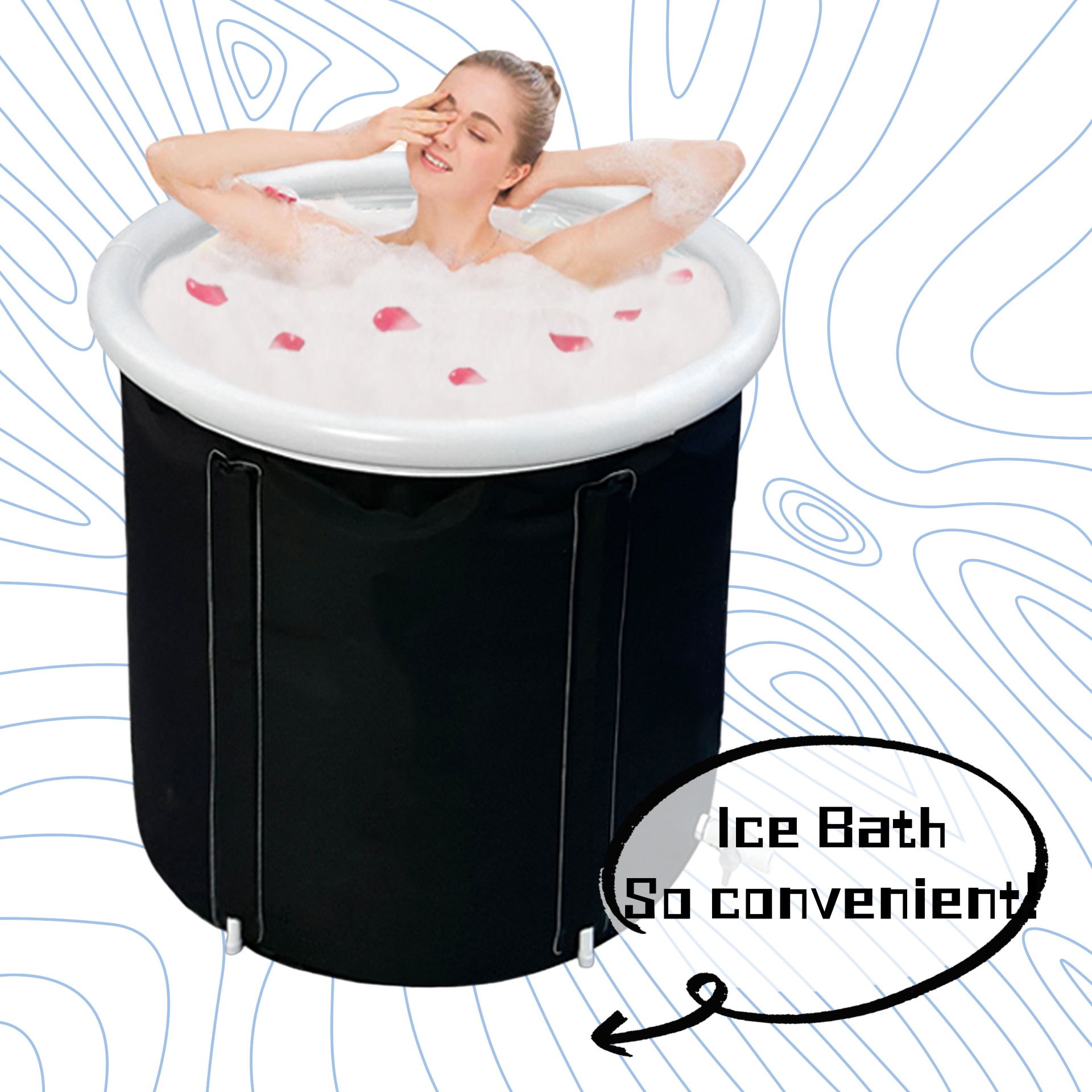 Insulated Ice Bath with Weather Lid - Ultimate Recovery Solution