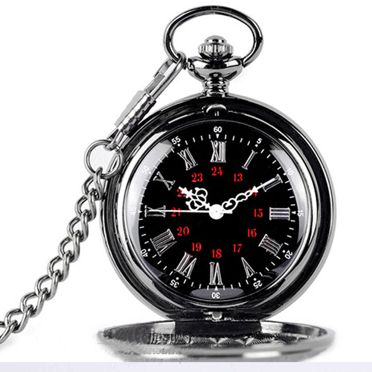 Classic Roman Numeral Vintage Style Pocket Watch