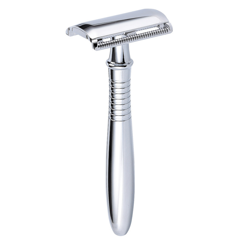 Baili Retro Double-Sided Razor with 5 Platinum Blades & Gift Box