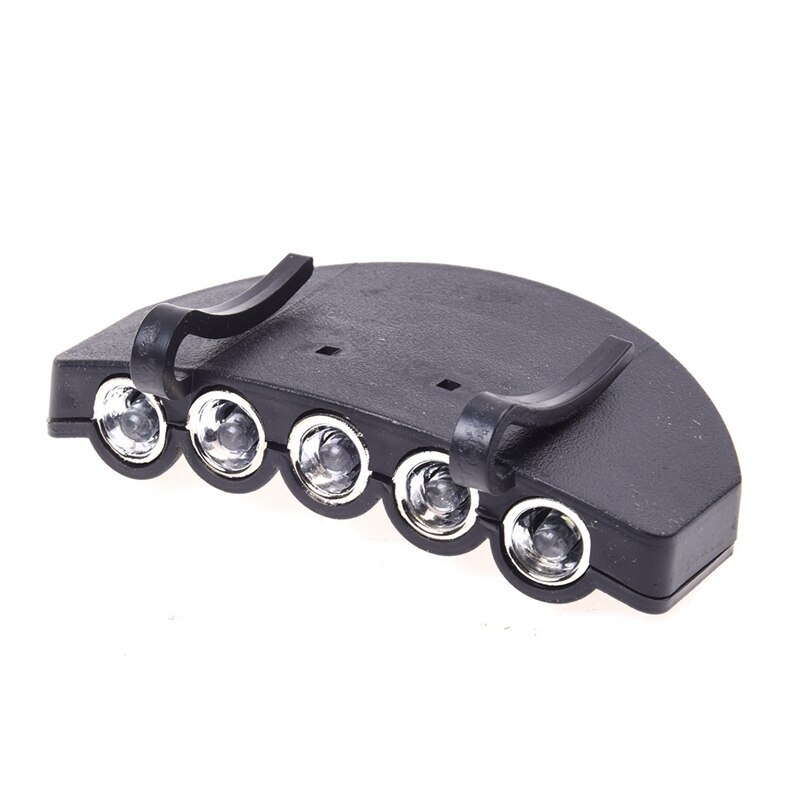 High Brightness 5 LED Clip Cap Lamp with Dual Lighting Modes