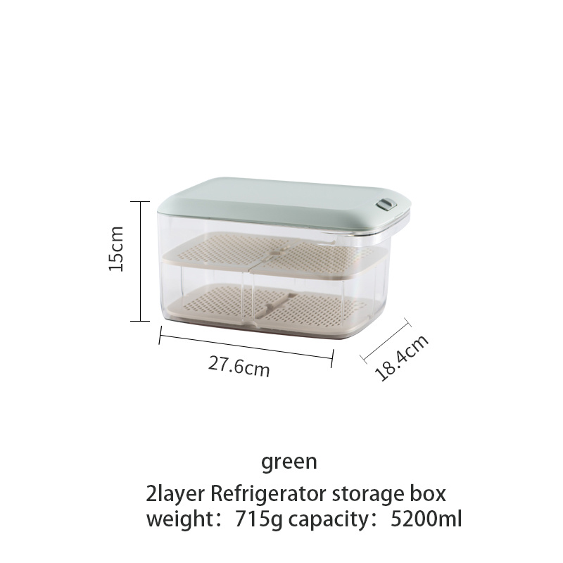 Sealable PET Food Storage Containers for Fridge - 2600ml & 5200ml
