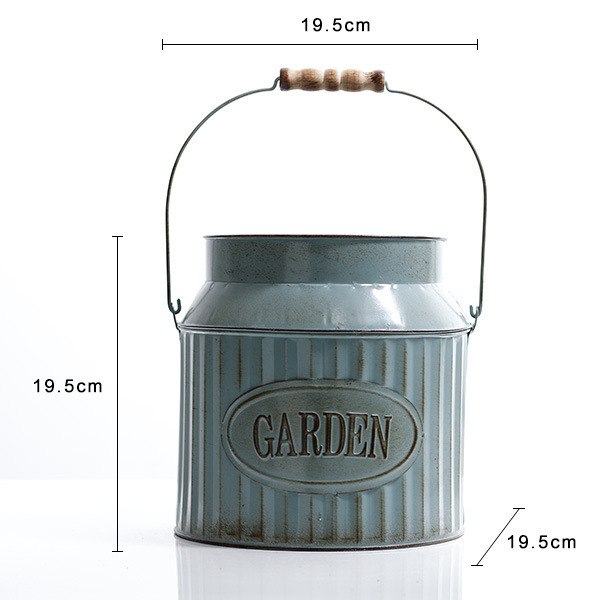 Durable Iron Flowerpot in European Pastoral Style - 29x12x20cm - Image 5