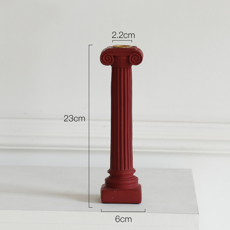 Old Greek Column Candle Holder