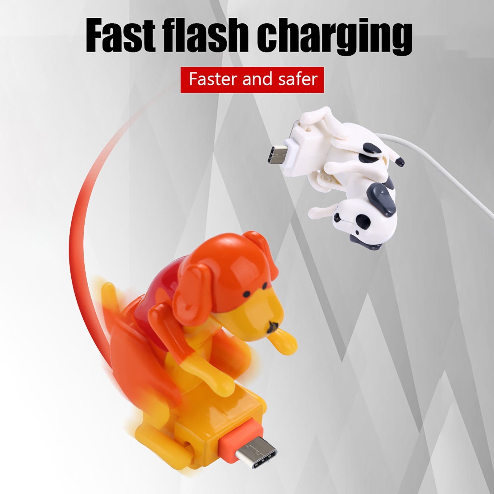 Cute Puppy USB Charging Cable for iPhone & Android - Fast & Fun!