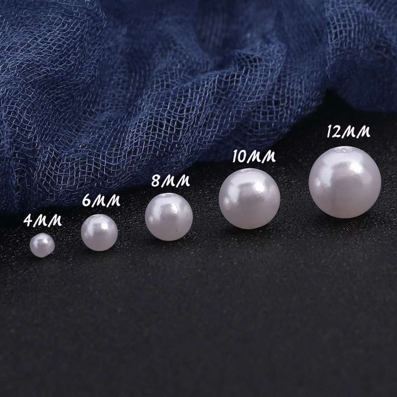 Electroplated Plastic Loose Beads for Jewelry Crafting – 8g Pack