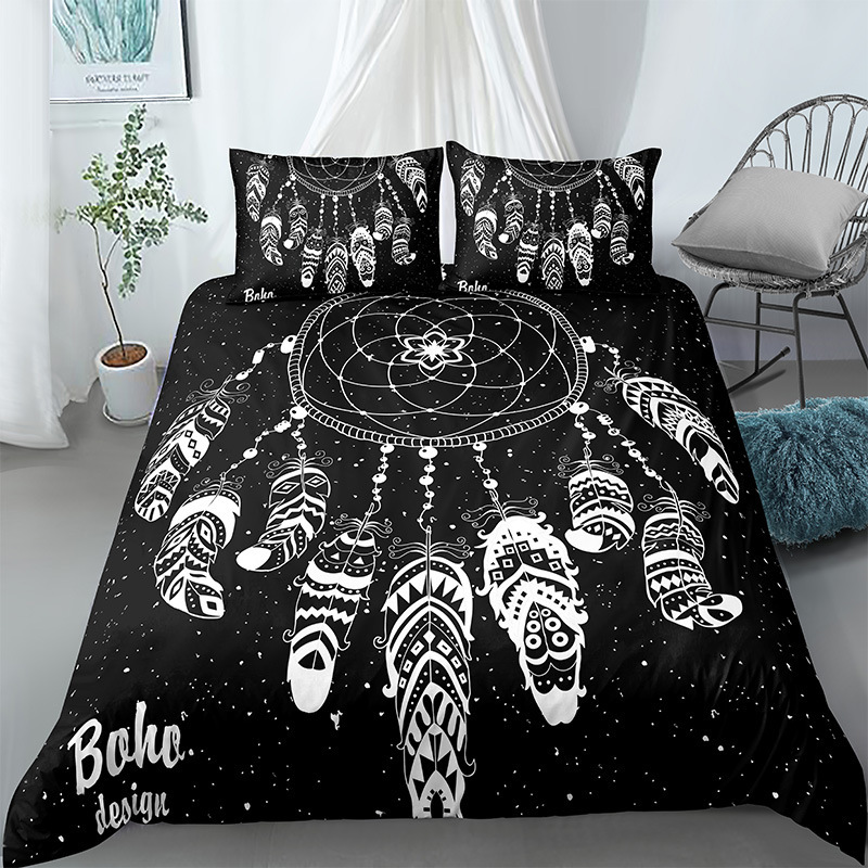 Floral Polyester Bedding Set - Multiple Sizes Available