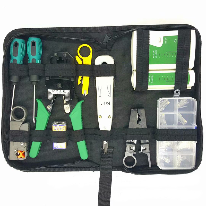 All-in-One Crimping & Testing Tool Kit with Wire Strip & Screwdrivers