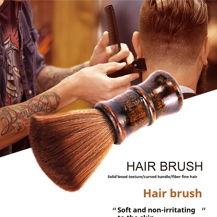 Brown Hair Brush - Versatile Makeup Tool for Effortless Styling