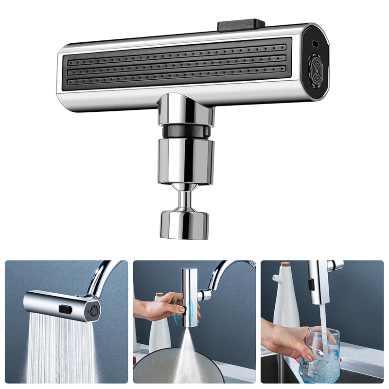 Versatile 3-in-1 Kitchen Faucet with Elegant Brushed Nickel Finish