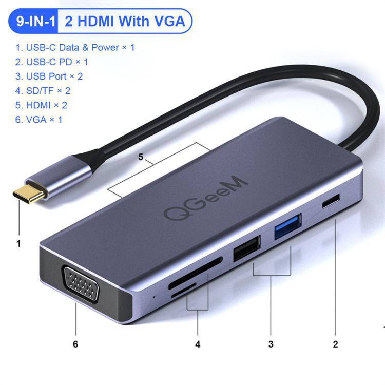 USB C Multi Hub Docking Station for Enhanced Connectivity